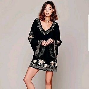 Free People Sky Fall Embroidered Dress